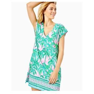 Lilly Pulitzer Talli Cover-up Dress in Pink Blossom Suite Views - Medium